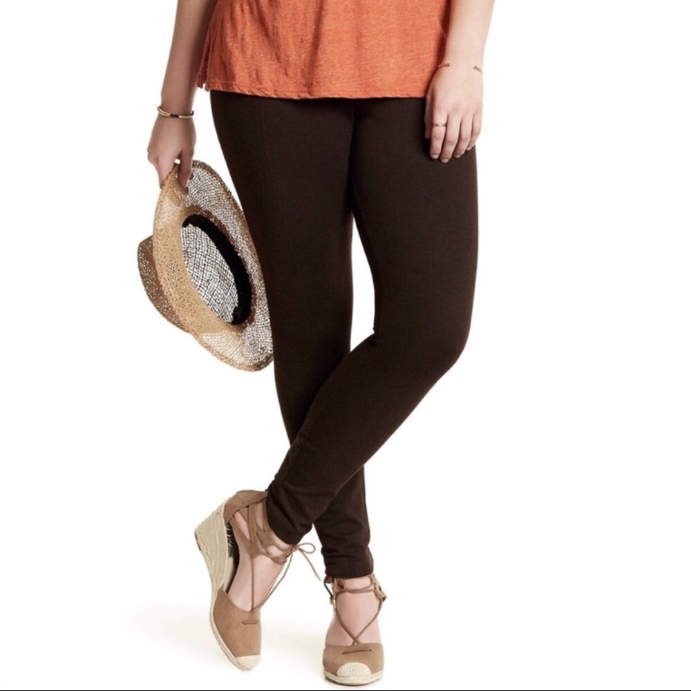 🤎 SOFT BRUSHED PLUS SIZE BROWN LEGGING 🤎